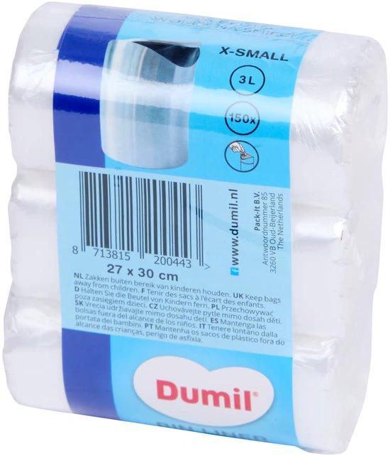 Dumil Afvalzakken Heel Klein - 3 Liter - 150 Stuks by Dumil