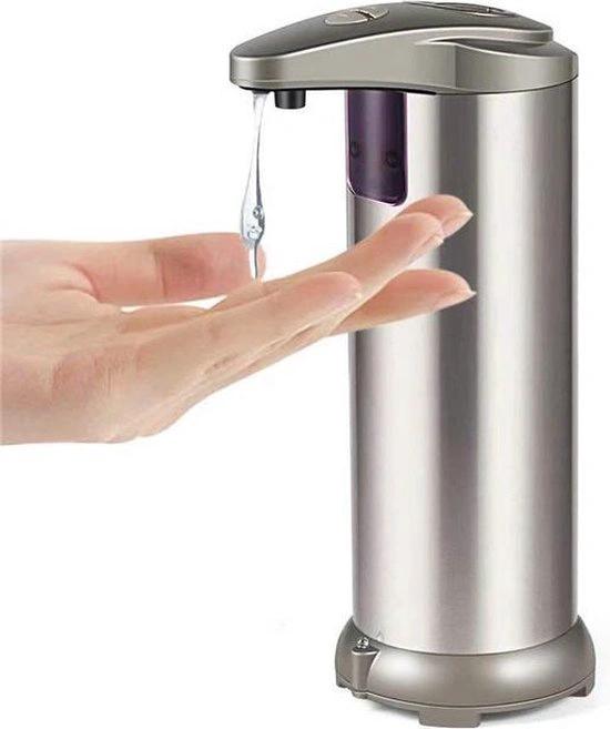 Merkloos Automatische Zeepdispenser - inclusief Batterijen - No Touch Zeep dispenser - Antibacterieel - Desinfectie - Zeeppompje - Automatische Zeeppomp - Zeep dispenser met Sensor -