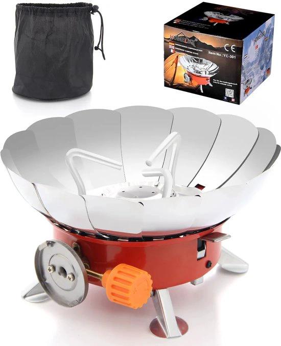 Merkloos Mini Draagbare Kampeerkachel - gas kachel - tent kachel - camping verwarming - Mini Kampeerfornuis - Met Koffer - Buiten - Butaan -
