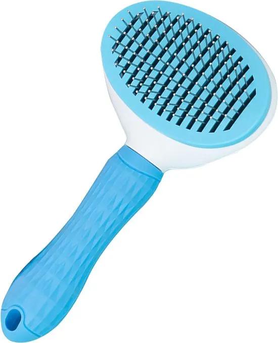 borvat IBBO® - Kattenborstel - Hondenborstel - Kattenkam - Kattenhaar - Hondenhaar - Huisdierhaar verwijderaar - Haarverwijderaar voor huisdieren - Langharig - Kortharig - Blauw -