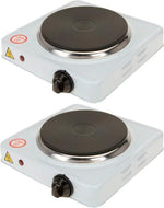 Merkloos 2 STUKS - Elektrische kookplaat - Camping kookplaat - 1 Pits kookplaat - Warmhoudplaat - Elektrische kookplaat 1000W - Camping - Camping Kooktoestel -electrische kookplaat 1 pits -