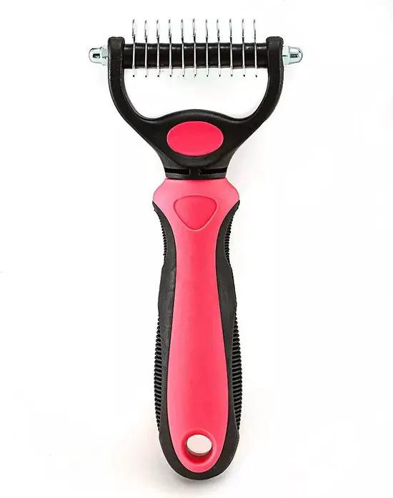 Merkloos Professionele 2-Zijdige 7,5 cm Borstel Huis Dieren Verzorging Tool - Haarverwijderaar voor Huisdieren - Hondenborstel - Kattenborstel - Dog Brush - Cat Brush - Klittenkam -