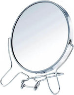 Merkloos IBBO Shop - Dubbelzijdige make-upspiegel - 16 cm diameter - Vergrootglazen make-upspiegel - pmaken - Vergrootspiegel - 3x vergroting - Zilver -