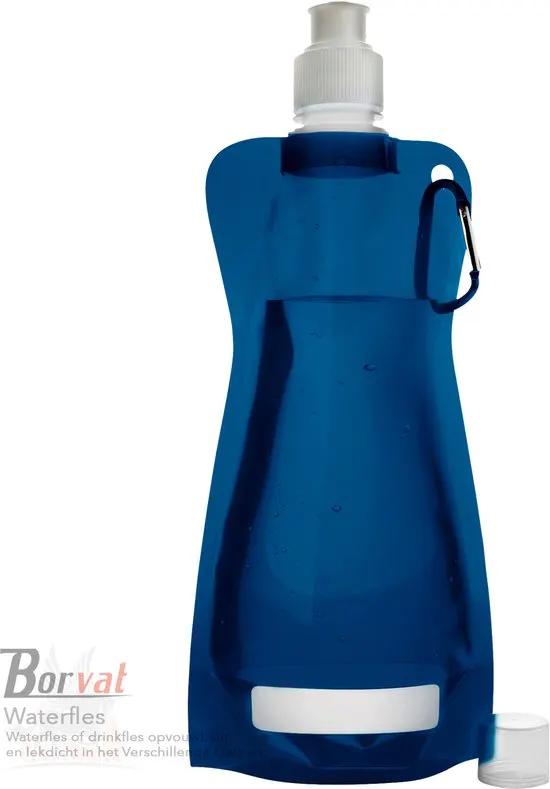 Borvat® Borvat® | Waterfles - drinkfles - sportbidon opvouwbaar - kunststof - schroefdop - karabijnhaak - 2 Stuks - Hydration Bags Sport & Fitness