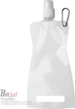 Borvat® Borvat® | Waterfles - drinkfles - sportbidon opvouwbaar - kunststof - schroefdop - karabijnhaak - 2 Stuks - Hydration Bags Sport & Fitness