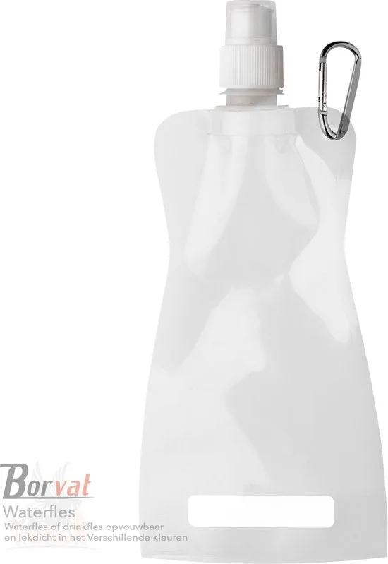 Borvat® Borvat® | Waterfles - drinkfles - sportbidon opvouwbaar - kunststof - schroefdop - karabijnhaak - 2 Stuks - Hydration Bags Sport & Fitness