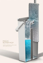 BORVAT Auto Clean Mop - 2-in-1 Dweilsysteem - 360° Draaibare Kop - Inclusief 2 Microvezeldoeken - Wit by BORVAT