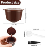 Borvat® Borvat® | Hervulbare Koffiecups Dolce Gusto Set Van 3 Stuks 54 x 35 Mm - Capsule Adapters Keuken & Koken