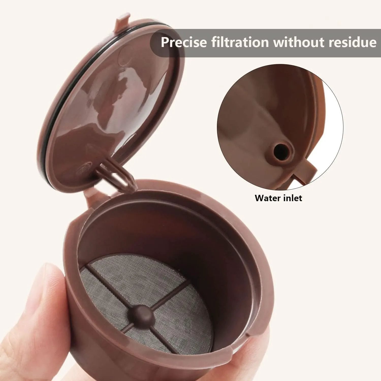 Borvat® Borvat® | Hervulbare Koffiecups Dolce Gusto Set Van 3 Stuks 54 x 35 Mm - Capsule Adapters Keuken & Koken