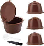 Borvat® Borvat® | Hervulbare Koffiecups Dolce Gusto Set Van 3 Stuks 54 x 35 Mm - Capsule Adapters Keuken & Koken