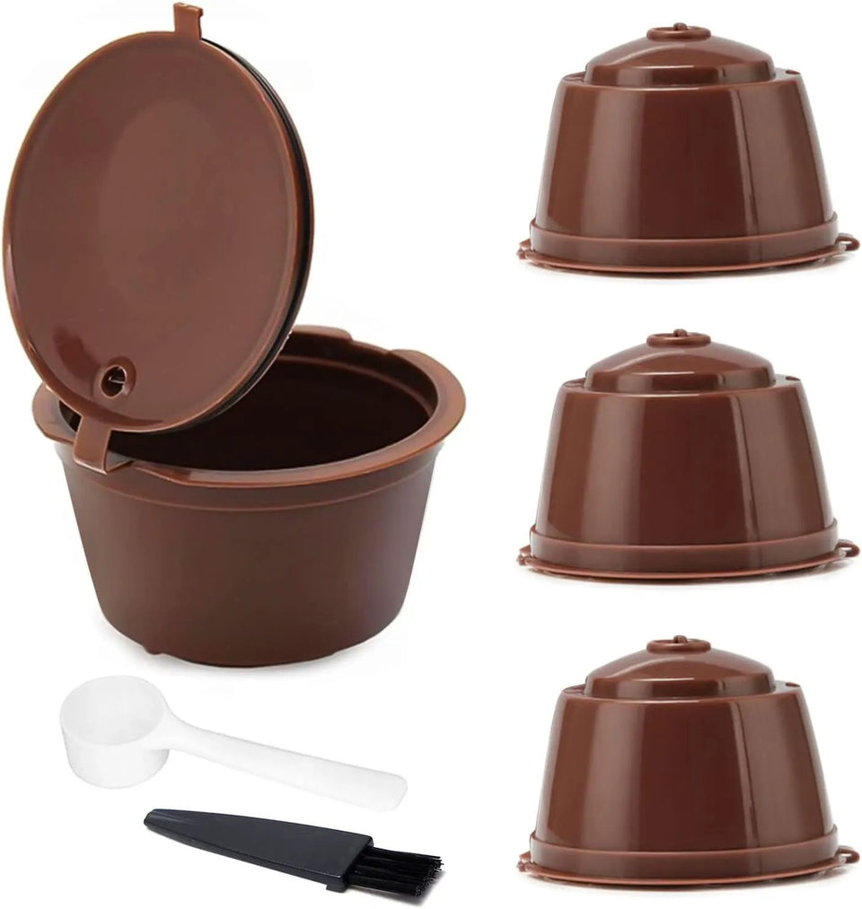 Borvat® Borvat® | Hervulbare Koffiecups Dolce Gusto Set Van 3 Stuks 54 x 35 Mm - Capsule Adapters Keuken & Koken