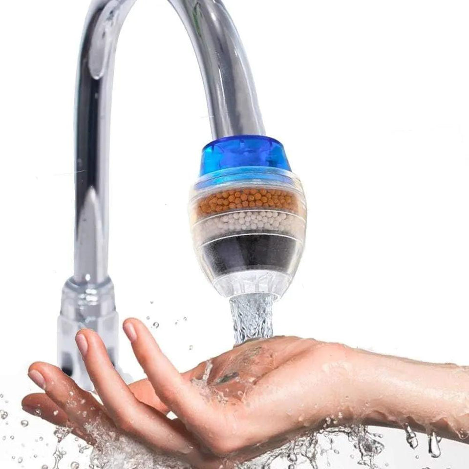 Borvat® Borvat® | Kraanwaterfilter Blauwe Uitvoering Voor Helder Kraanwater - In-Line Water Filters Huishouden & Schoonmaak