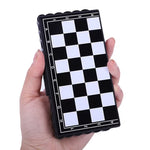 Borvat® Borvat® | Opvouwbaar schaakbord - 13 x 13cm - mini schaak bord - Schaakspel - met schaakstukken - Schaakspellen - Magnetisch - Draagbaar - Board Games Sport & Fitness
