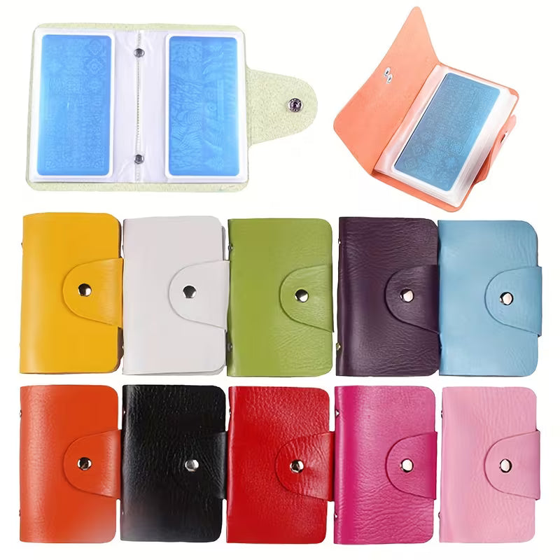 Borvat® Borvat® | 12 Vakken Kaarthouder Kaartcase Multi-Slot Dames Heren Kaart Tas Munt Portemonnee. Roze. - Card Cases Kantoor & School