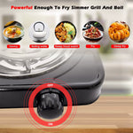 Borvat® Borvat® | Elektrische Kolenbrander voor Snelle Aanmaak van Houtskool - kolenstarter - Kolenaansteker - kooktoestel camping - BBQ Starter - 1000W - Hot Plates