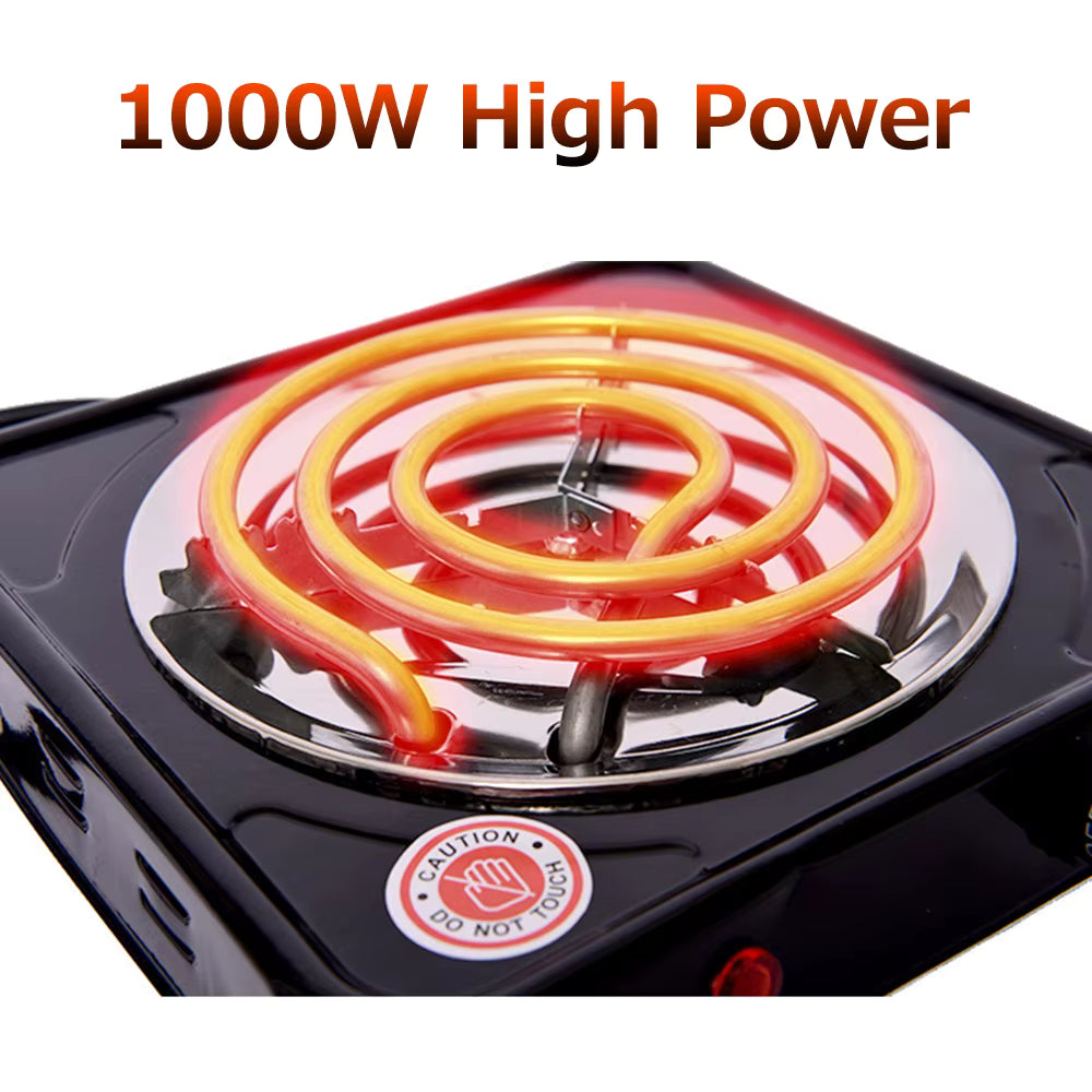 Borvat® Borvat® | Elektrische Kolenbrander voor Snelle Aanmaak van Houtskool - kolenstarter - Kolenaansteker - kooktoestel camping - BBQ Starter - 1000W - Hot Plates