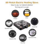 Borvat® Borvat® | Elektrische Kolenbrander voor Snelle Aanmaak van Houtskool - kolenstarter - Kolenaansteker - kooktoestel camping - BBQ Starter - 1000W - Hot Plates