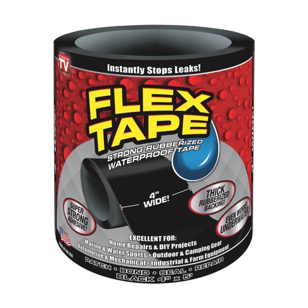 Borvat® Borvat® Flex Tape Waterdichte Reparatietape 150x10 cm Zwart Voor Doe Het Zelf - Hardware Tape