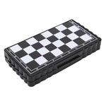 Borvat® Borvat® | Opvouwbaar schaakbord - 13 x 13cm - mini schaak bord - Schaakspel - met schaakstukken - Schaakspellen - Magnetisch - Draagbaar - Board Games Sport & Fitness