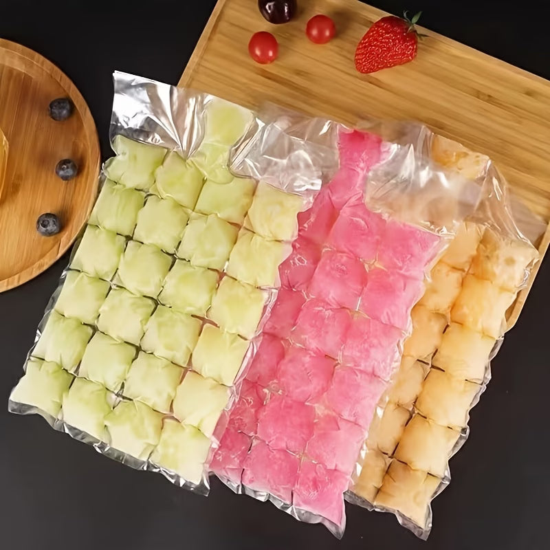 Borvat® Borvat® | 20x IJsklontjes zakjes voor 560 ijsklontjes - IJsklontjes/ijsblokjes maken - IJsblokzakjes - Ice Containers Keuken & Koken