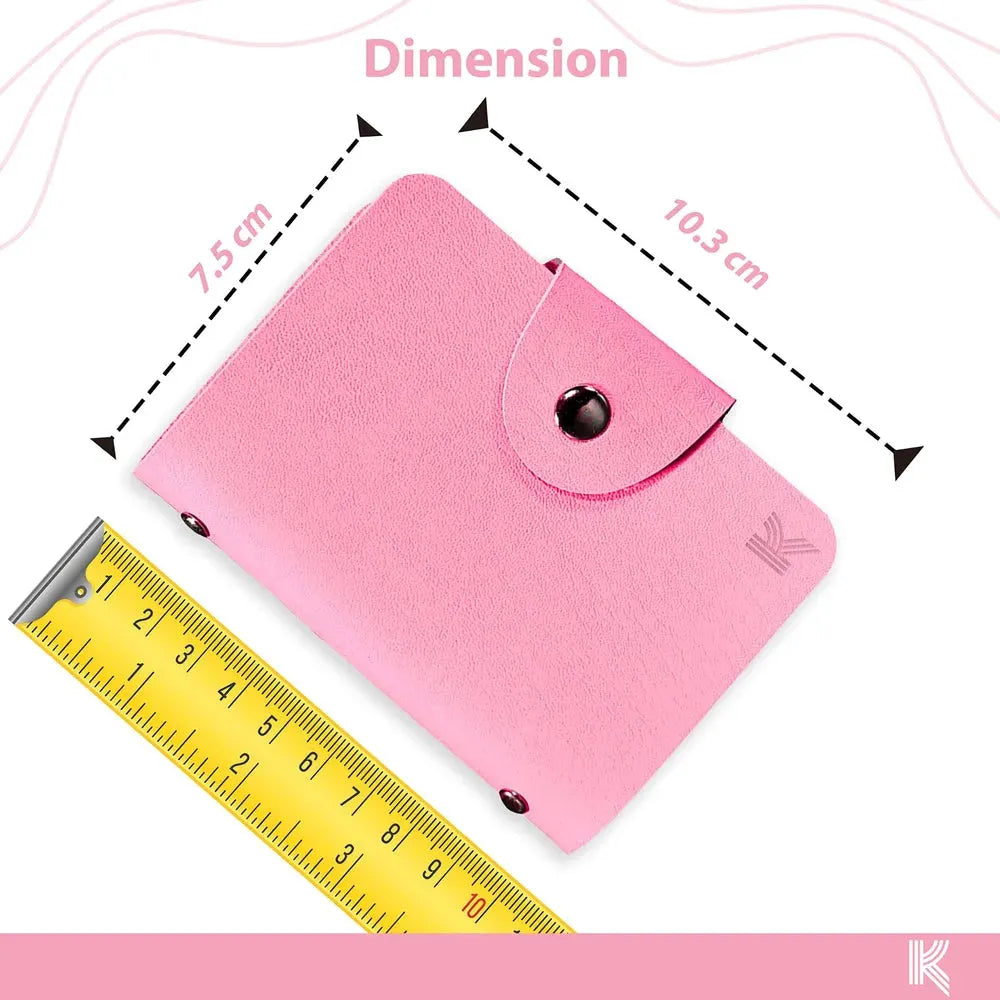 Borvat® Borvat® | 12 Vakken Kaarthouder Kaartcase Multi-Slot Dames Heren Kaart Tas Munt Portemonnee. Roze. - Card Cases Kantoor & School