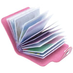 Borvat® Borvat® | 12 Vakken Kaarthouder Kaartcase Multi-Slot Dames Heren Kaart Tas Munt Portemonnee. Roze. - Card Cases Kantoor & School